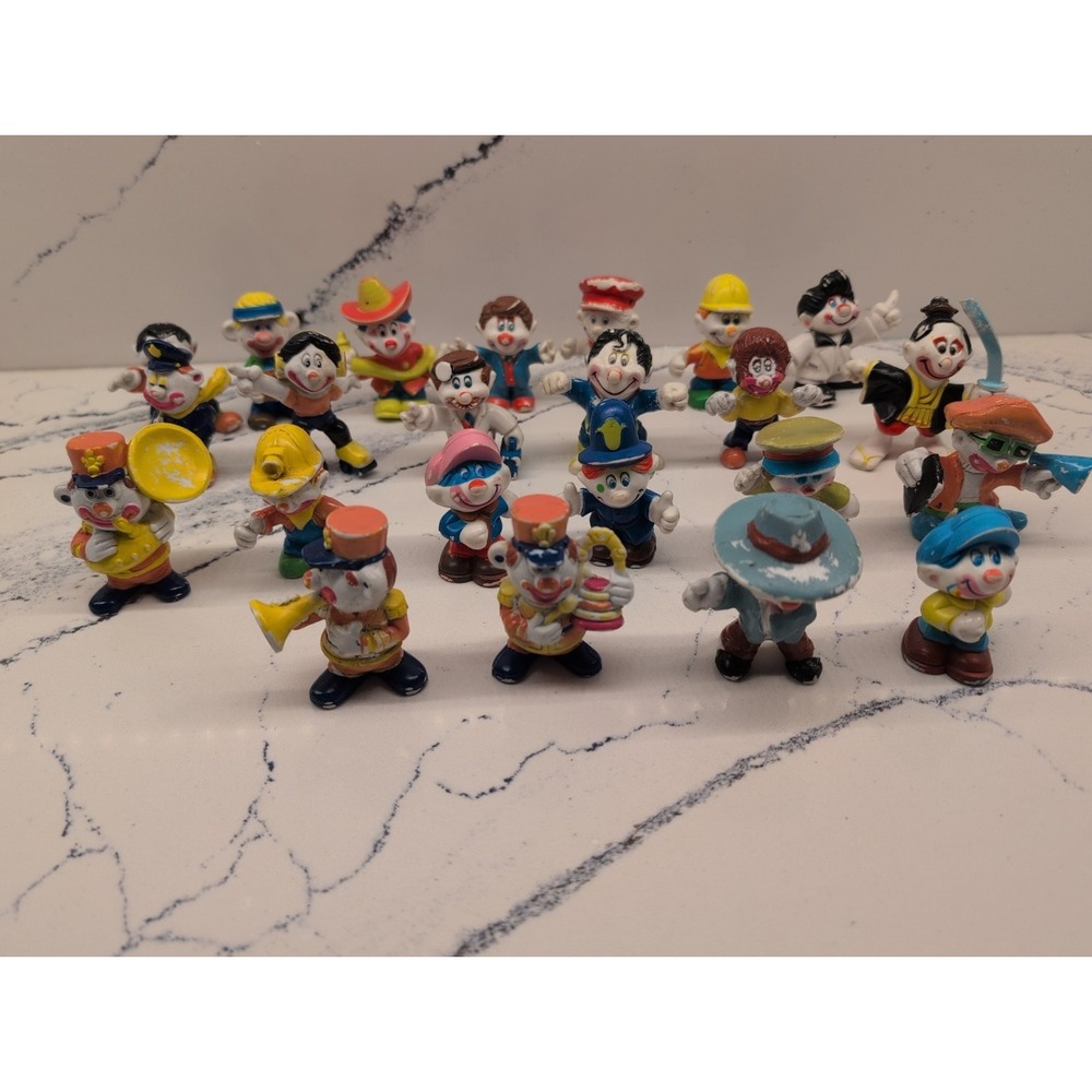 Lot Of 23 Mego Corp. P.V.C. Clowns